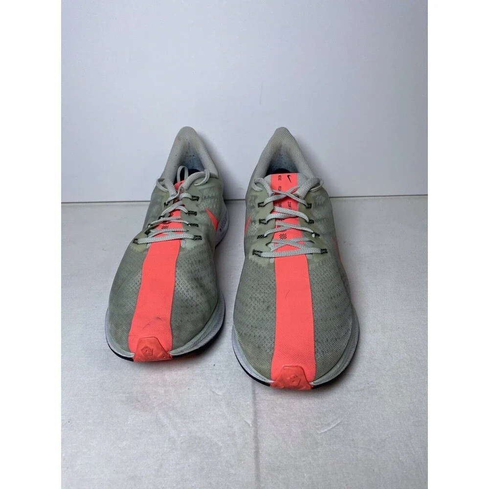 NIKE Zoom Pegasus 35 Turbo AJ4114-060 Grey/Hot Punch Mens Size 15 Shoe Sneaker - Picture 7 of 8